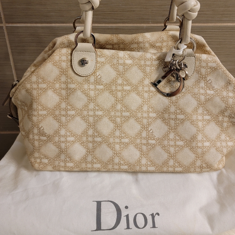 Christian Dior canvas bag